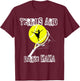 Tennis and dance Mama,Tennis Mom,Game Day,Sports Mom,Cute T-Shirt - T-Shirt | Maroon