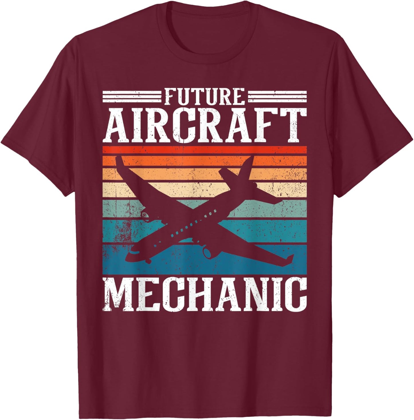 Aircraft Mechanic Apprenticeship Future Aircraft Mechanic T-Shirt - T-Shirt | Maroon