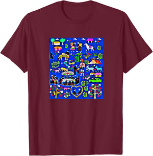 Hmong Love Story Spirit Lock T-Shirt - T-Shirt | Maroon