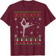 Figure Skating Lover Xmas Ugly Figure Skating Christmas T-Shirt - T-Shirt | Maroon