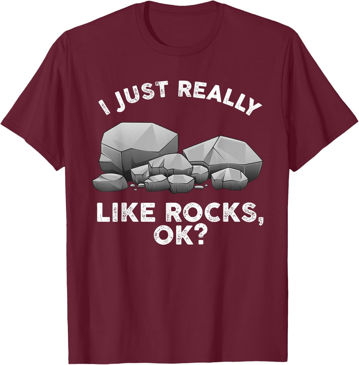 Cool Geology Design Women Geologist Rock Collector T-Shirt - T-Shirt | Maroon