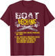 Boat Mechanic Definition Solves Funny Boat Mechanic T-Shirt - T-Shirt | Maroon