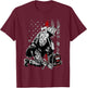 Fireman American Flag Shirt Thin Red Line Firefighter USA T-Shirt - T-Shirt | Maroon