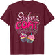 I Sugar Coat Everything Cupcake Art Cake Decorator Dessert T-Shirt - T-Shirt | Maroon
