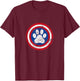 Captain Dog Super Hero Funny Pet Lover T-Shirt - T-Shirt | Maroon