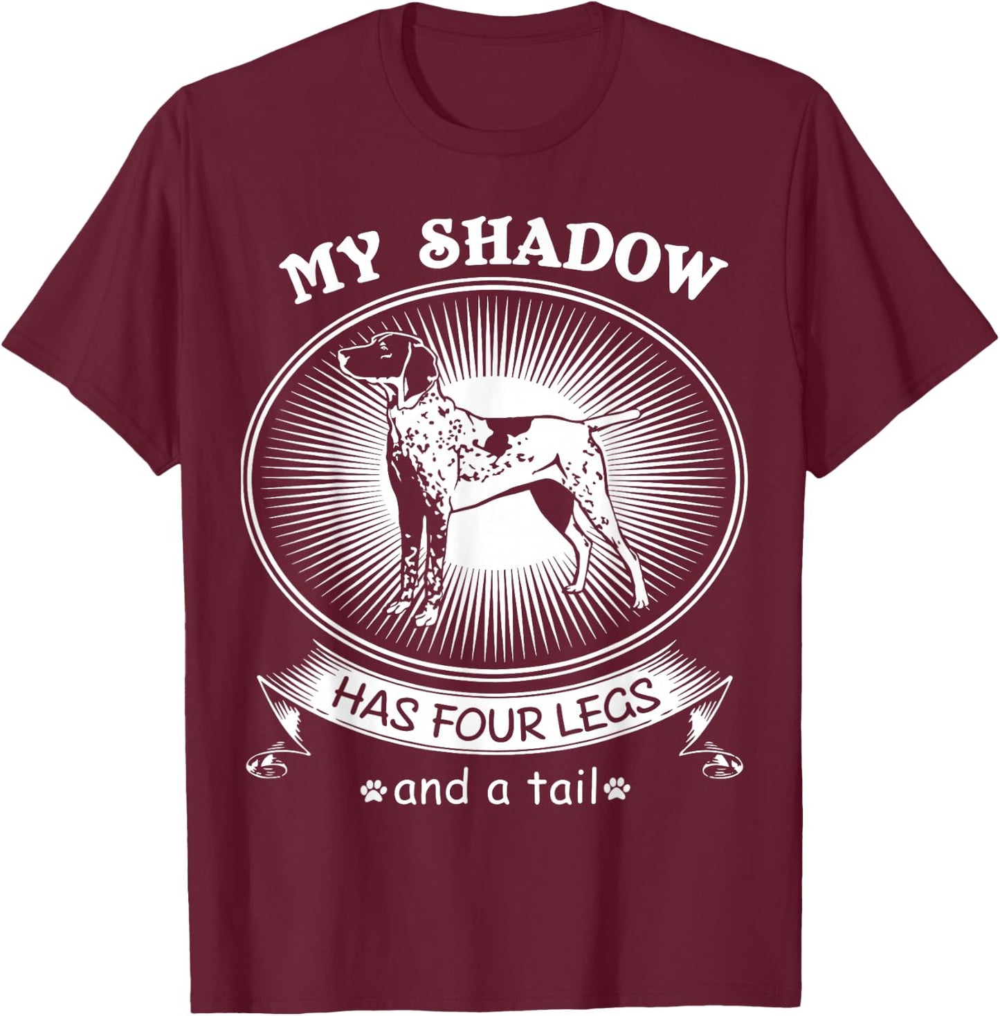 German Shorthair Pointer Cute GSP Gift Christmas T-Shirt - T-Shirt | Maroon