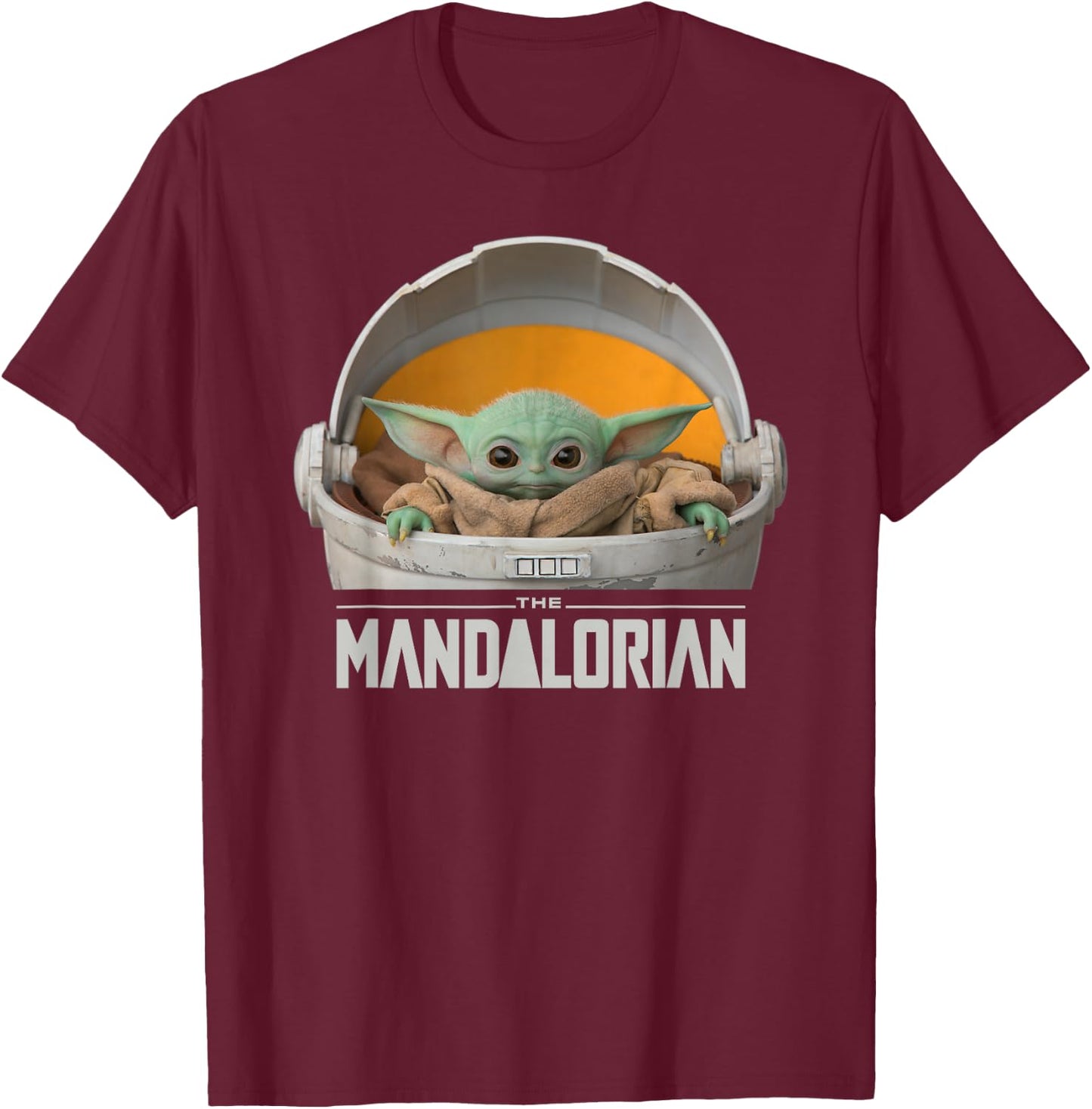 Star Wars The Mandalorian The Child Floating Pod T-Shirt - T-Shirt | Maroon
