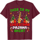 Funny This Is My Christmas Pajama Shirt Saxophone Christmas T-Shirt - T-Shirt | Maroon