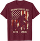 Bigfoot Patriotic 250 Years American USA 4th of July Men T-Shirt - T-Shirt | Maroon