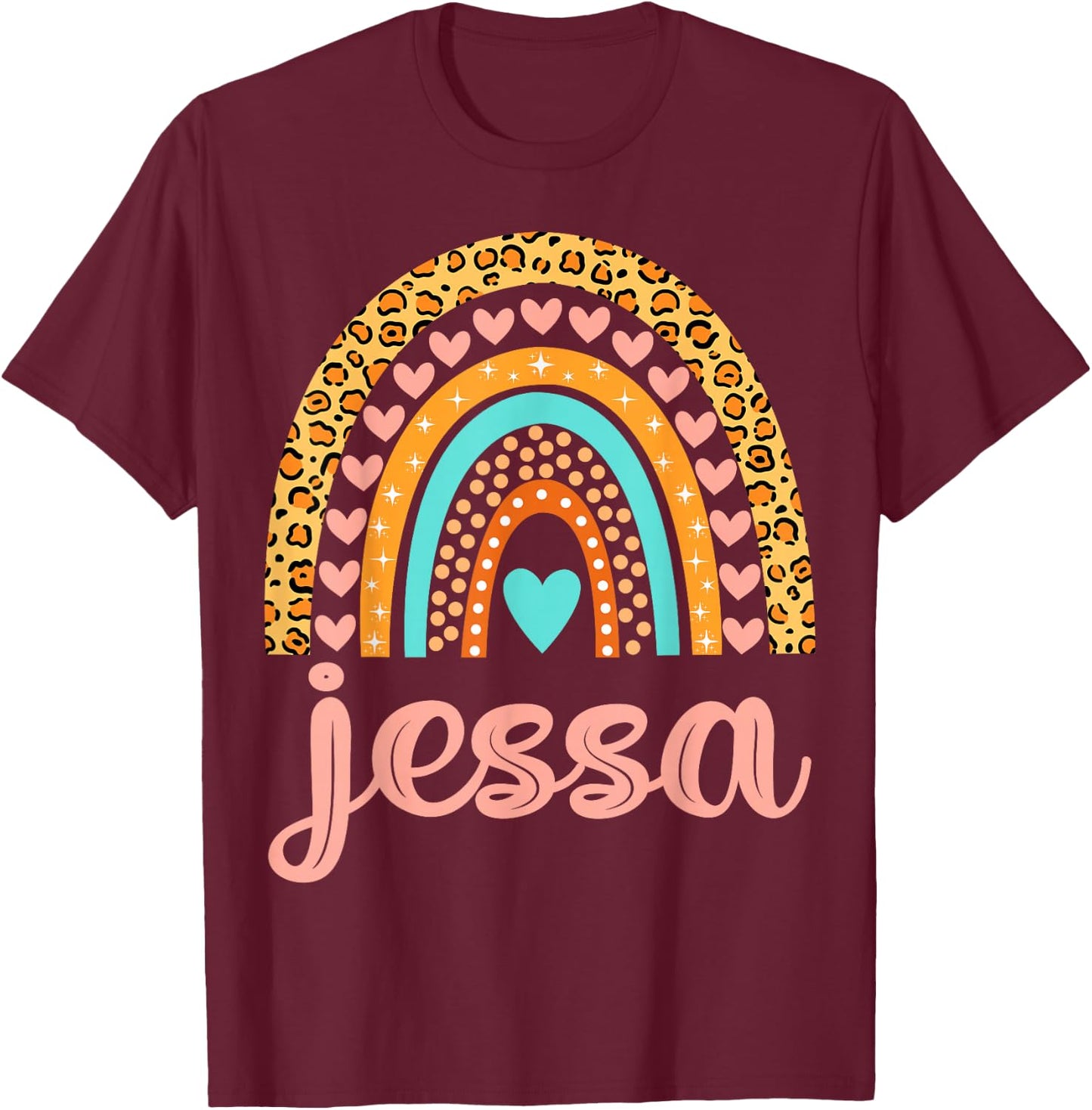 Jessa Jessa Name Birthday Shirt Gift T-Shirt - T-Shirt | Maroon