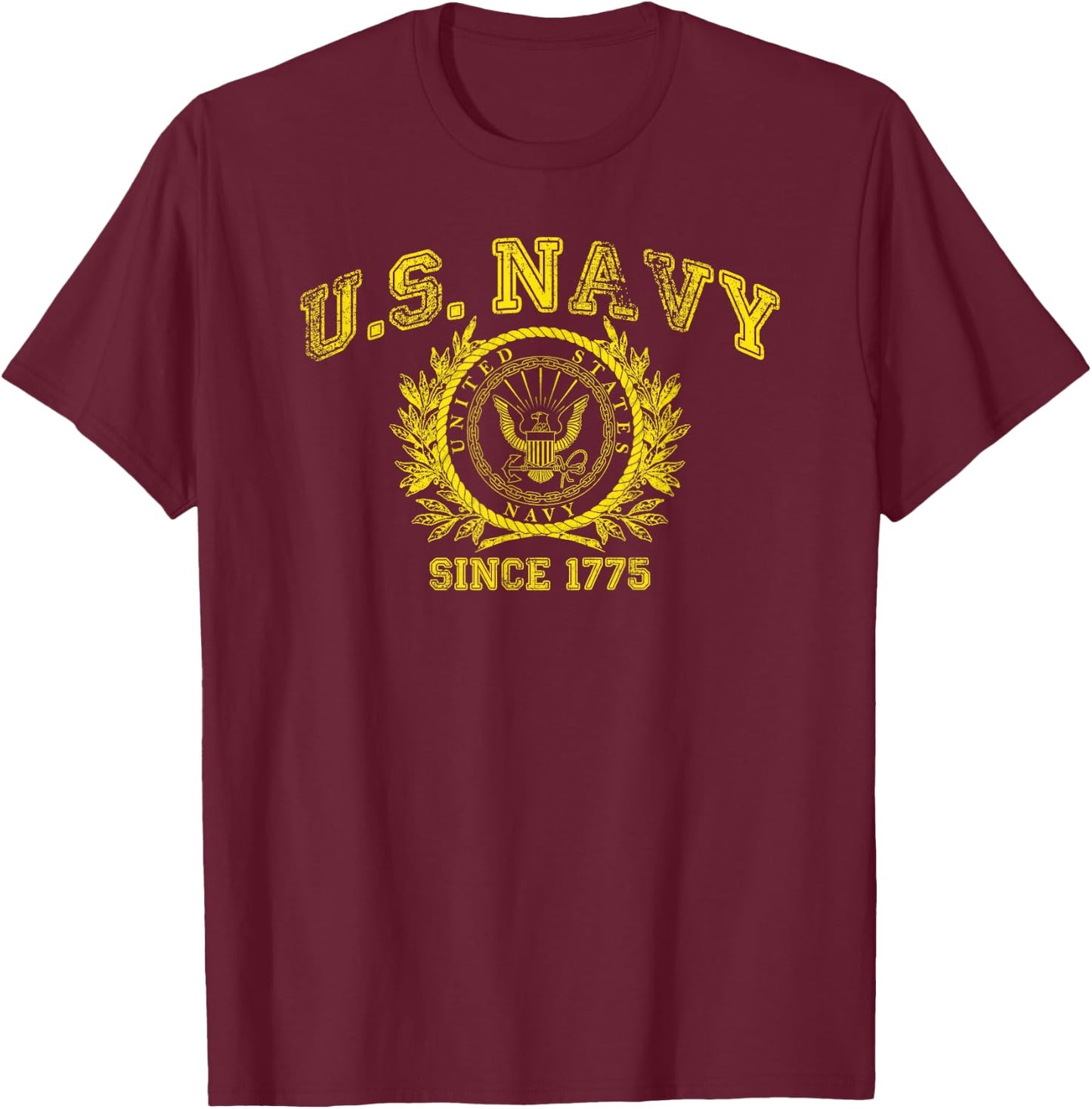 U.S. Navy Since 1775 T-Shirt - T-Shirt | Maroon