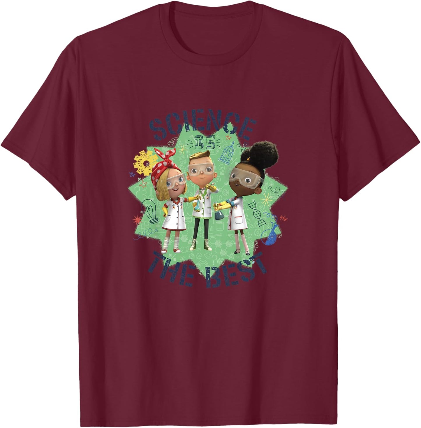 Kids Ada Twist, Scientist Group Science Is The Best! T-Shirt - T-Shirt | Maroon