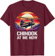Vintage CH-47 Chinook Military Helicopter T-Shirt - T-Shirt | Maroon