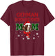 Christmas GSP Mom Plaid Santa Hat Cute Dog Lover T-Shirt - T-Shirt | Maroon