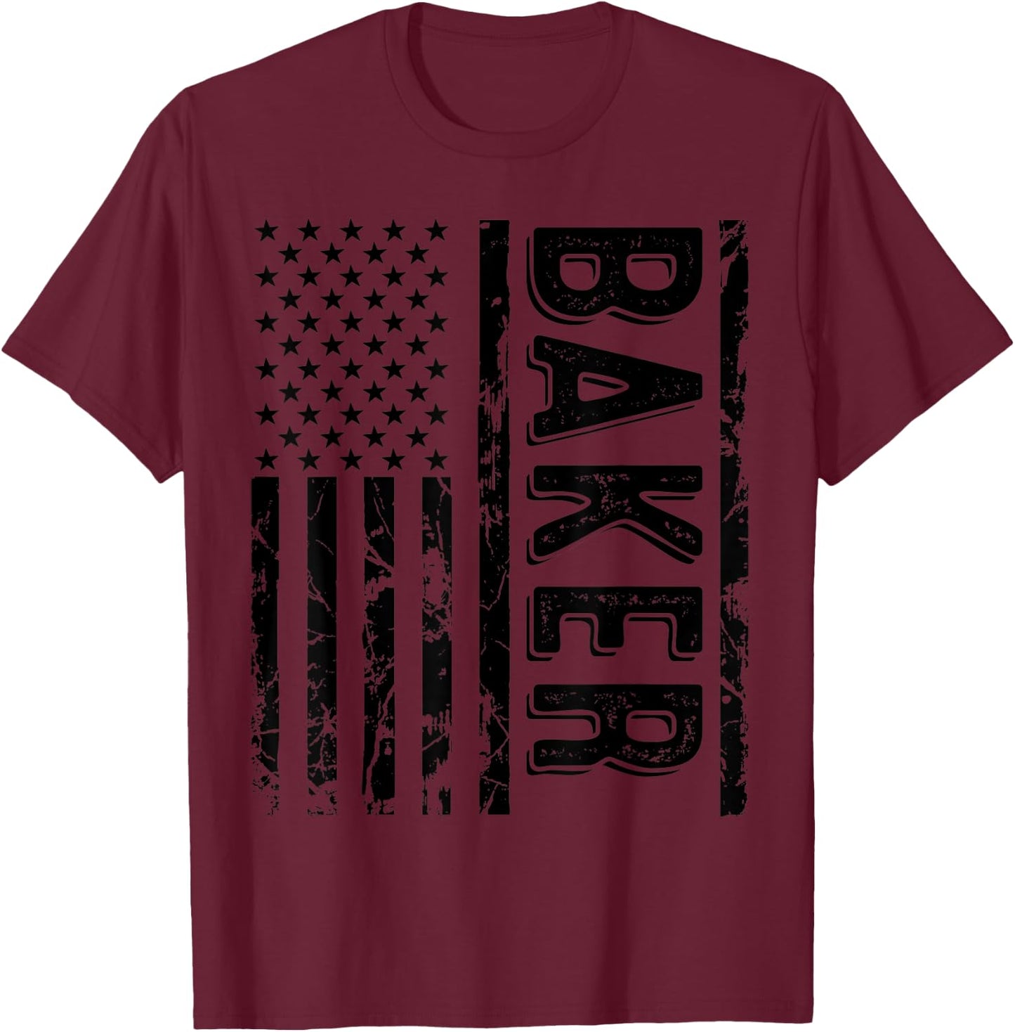 Baker Last Name Funny Surname Team Baker Family Reunion T-Shirt - T-Shirt | Maroon