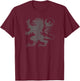Scottish Flag Lion Rampant Heraldry Distressed Flag Scotland T-Shirt - T-Shirt | Maroon