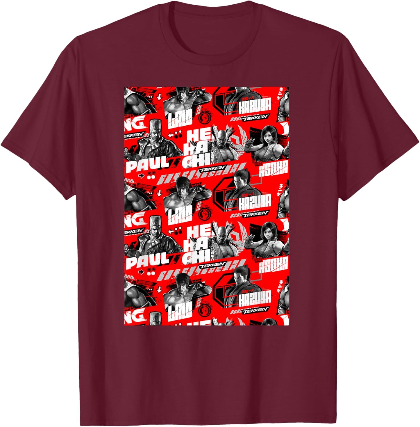 Tekken T-Shirt - T-Shirt | Maroon
