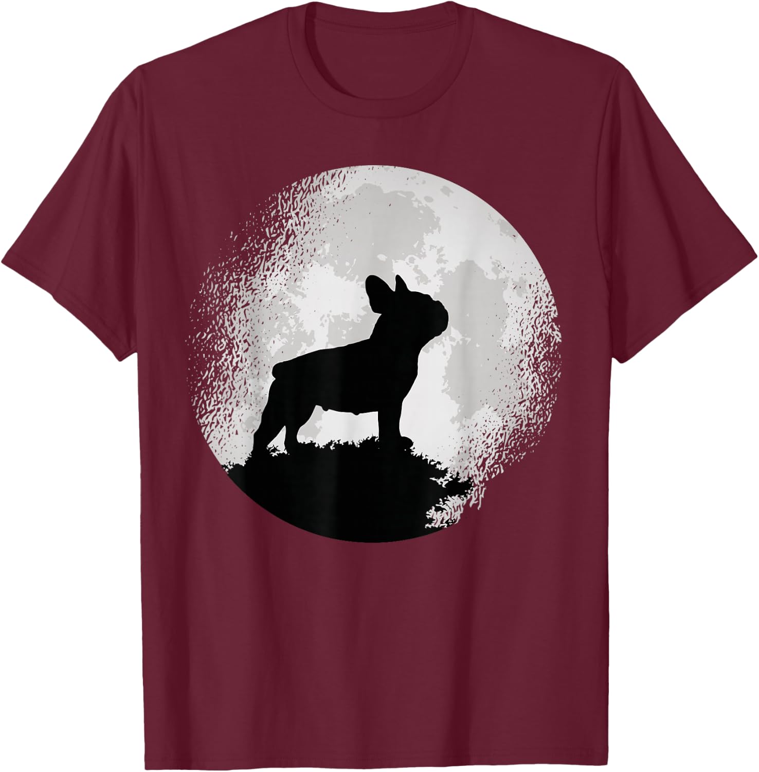 French Bulldog Frenchie Dog T-Shirt - T-Shirt | Maroon