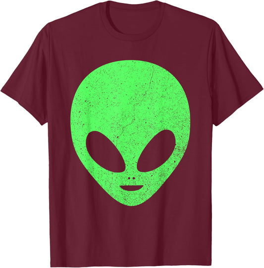 Alien Head Halloween Costume Cute kids 2020 Gift T-Shirt - T-Shirt | Maroon