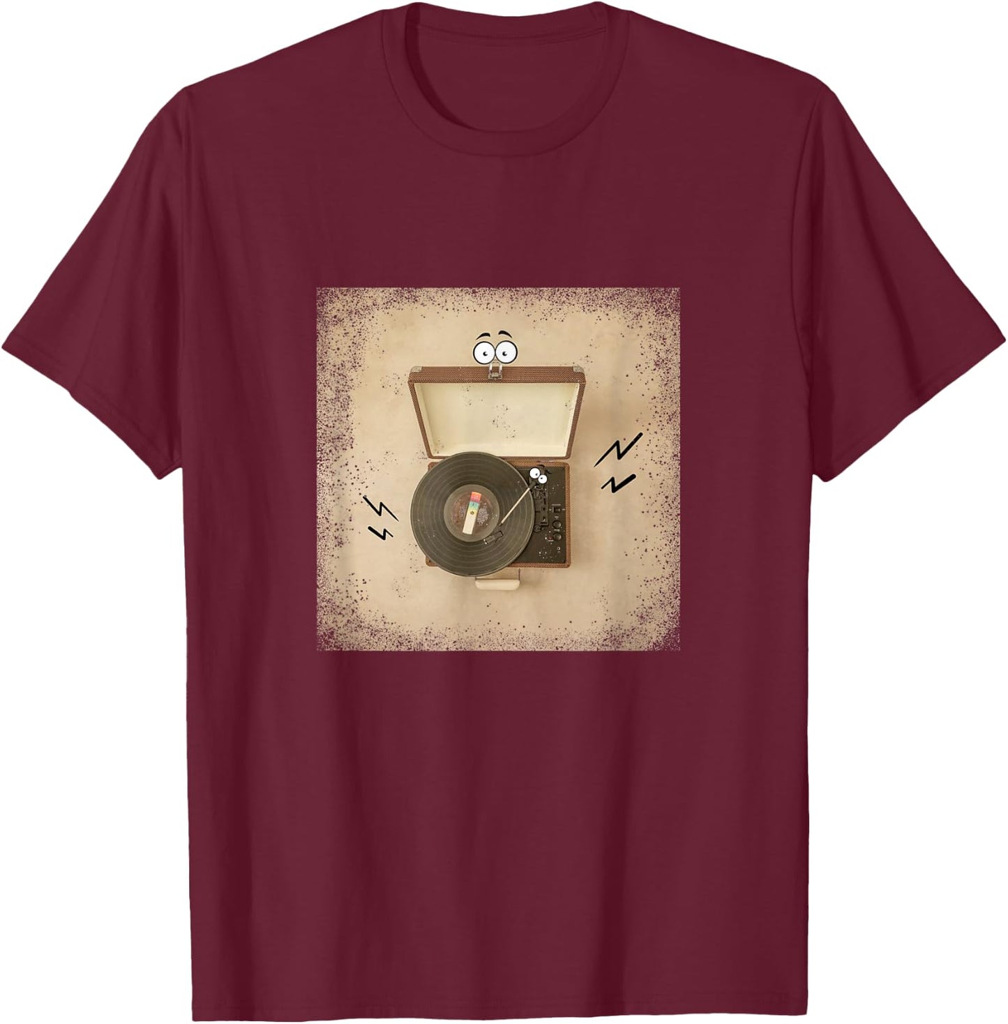 Photomyne Retro Series Comics Character T-Shirt - T-Shirt | Maroon