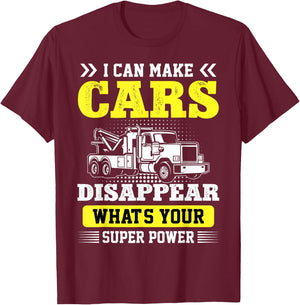 Tow trucker towing services towing truck funny tow truck T-Shirt - T-Shirt | Maroon