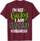 I'm Not Lucky I am Blessed #teacherlife Teacher Women T-Shirt - T-Shirt | Maroon