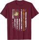 Proud US Military Warships USS CVN-72 Veterans Day Black T-Shirt - T-Shirt | Maroon