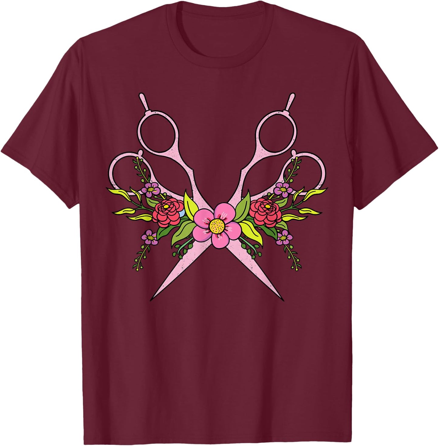 Hairstylist Beautician Hairdresser Hairstyling Hairdressing T-Shirt - T-Shirt | Maroon