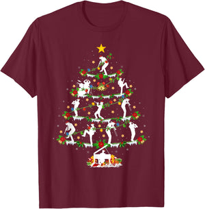 Marching Band Lover Lighting Marching Band Christmas Tree T-Shirt - T-Shirt | Maroon
