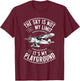 The Sky Is Not My Limit It's My Playground Funny Pilot T-Shirt - T-Shirt | Maroon