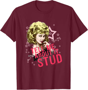 Grease Tell Me About It Stud T-Shirt - T-Shirt | Maroon