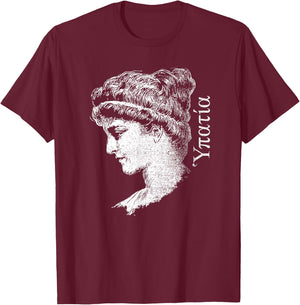 Hypatia of Alexandria Feminism Scientist T-Shirt - T-Shirt | Maroon