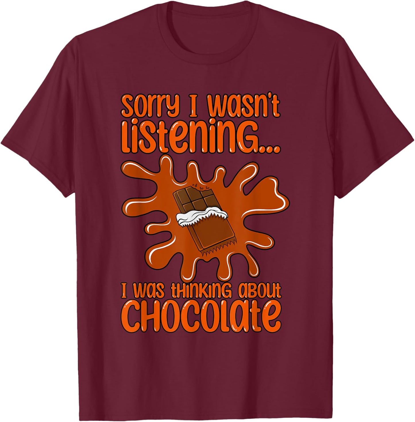 Thinking About Dark Chocolate Cocoa Expert T-Shirt - T-Shirt | Maroon