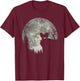 Pekingese, Pekinese And Moon Halloween T-Shirt - T-Shirt | Maroon