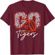 Go Cheer Tigers Football T-Shirt - T-Shirt | Maroon