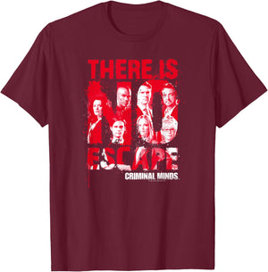 Criminal Minds No Escape T-Shirt - T-Shirt | Maroon