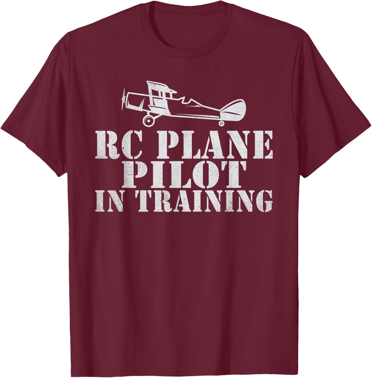 RC Plane Flying Rc Plane Pilot in Training RC Plane T-Shirt - T-Shirt | Maroon