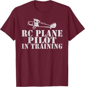 RC Plane Flying Rc Plane Pilot in Training RC Plane T-Shirt - T-Shirt | Maroon