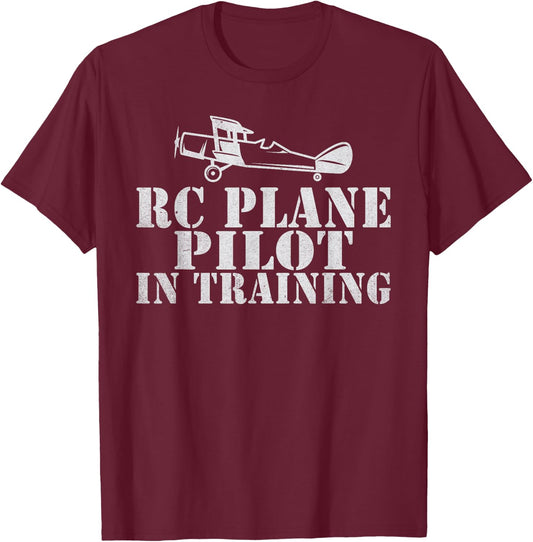 RC Plane Flying Rc Plane Pilot in Training RC Plane T-Shirt - T-Shirt | Maroon