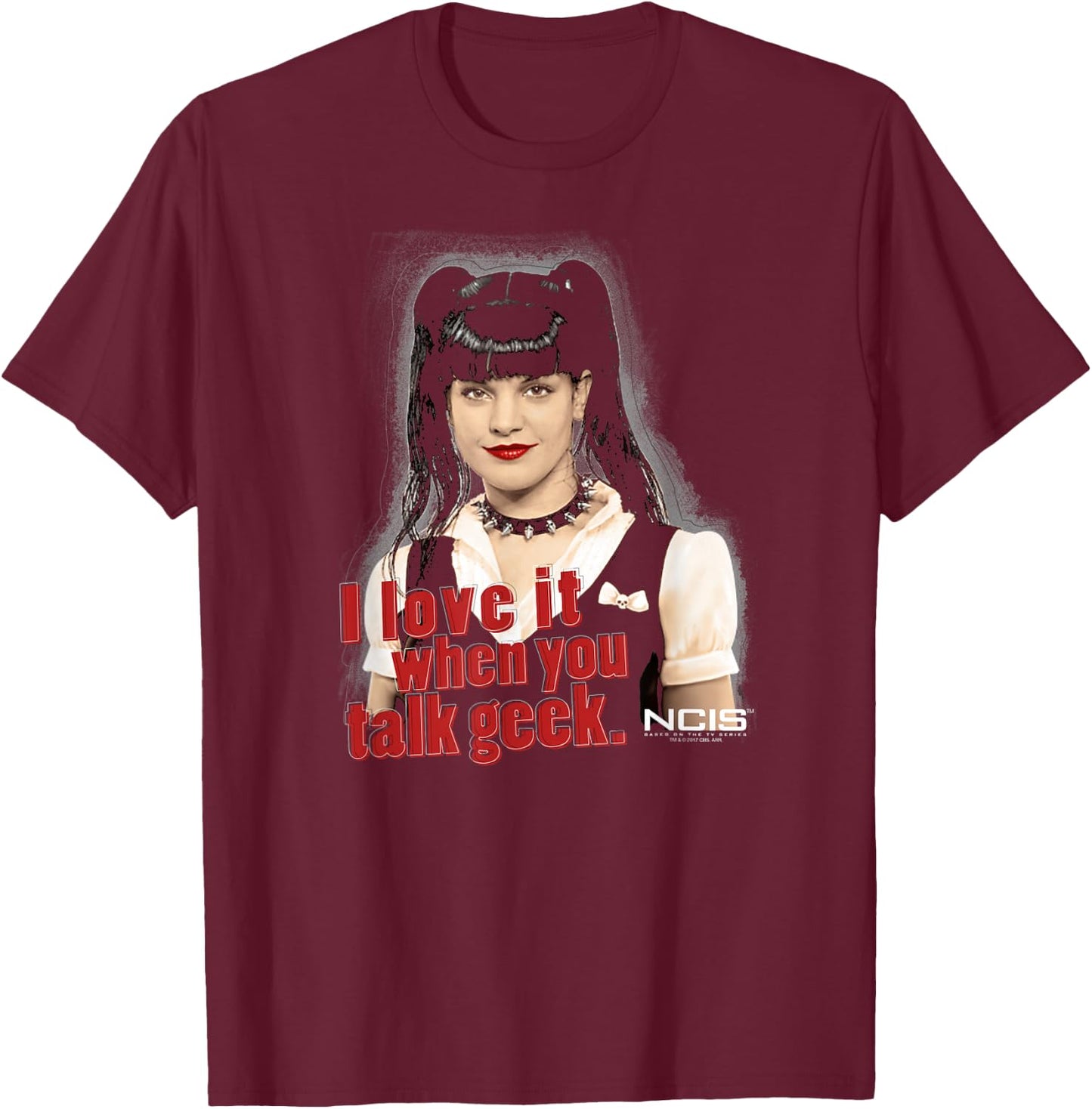 NCIS Abby Geek Talk T-Shirt - T-Shirt | Maroon