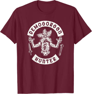 Stranger Things 4 Demogorgon Hunter V2 T-Shirt - T-Shirt | Maroon