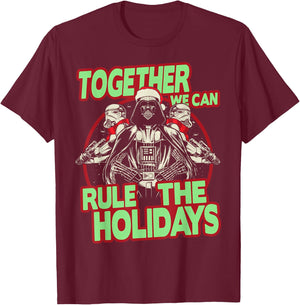 Star Wars Together We Can Rule Holidays Christmas T-Shirt - T-Shirt | Maroon