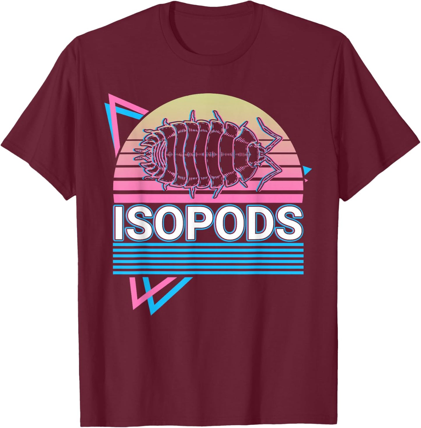 Isopods Retro T-Shirt - T-Shirt | Maroon