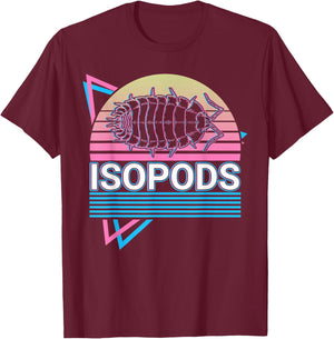 Isopods Retro T-Shirt - T-Shirt | Maroon
