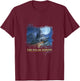 Polar Express Mountain Painting T-Shirt - T-Shirt | Maroon