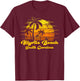 Vintage Retro Palm Tree Sunset South Carolina Myrtle Beach Women Kids T-Shirt - T-Shirt | Maroon