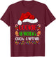 Funny Baker Santa Cookie Baking Crew Captain Christmas T-Shirt - T-Shirt | Maroon