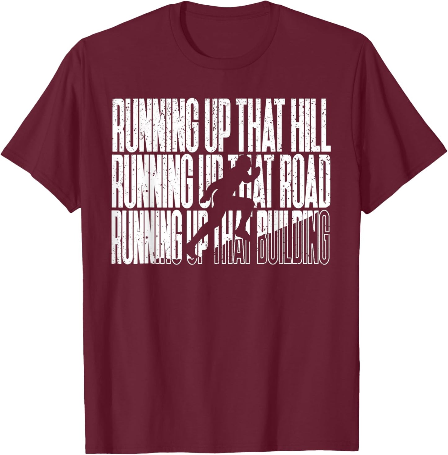 Vintage Running Up That Hill T-Shirt - T-Shirt | Maroon