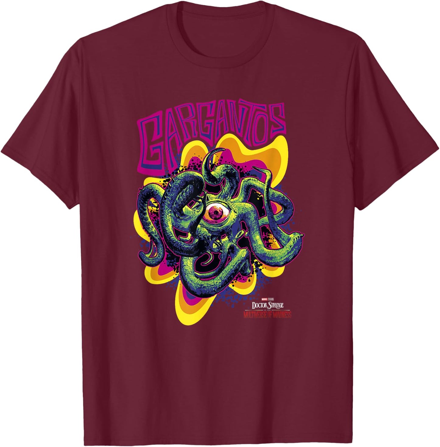 Marvel Doctor Strange In The Multiverse Of Madness Gargantos T-Shirt - T-Shirt | Maroon