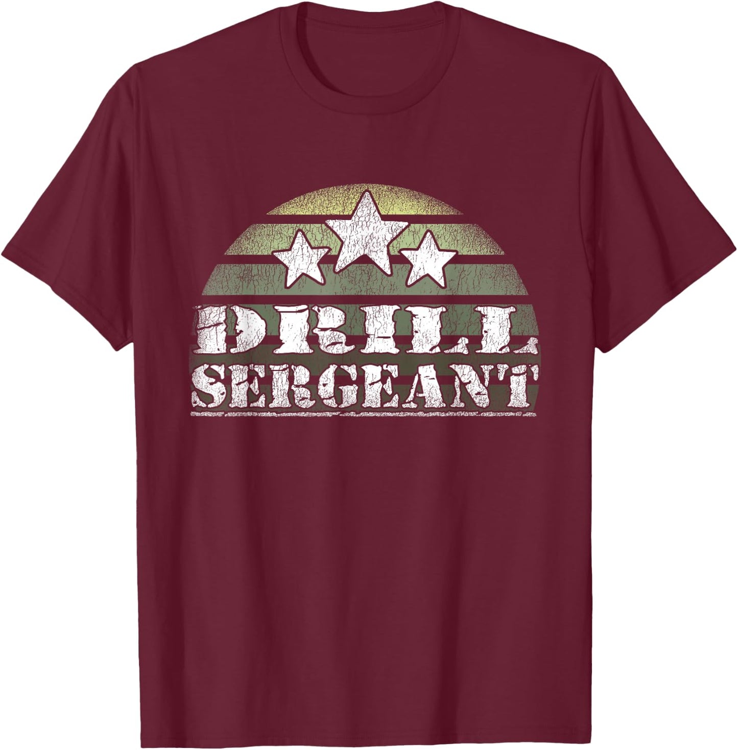 Drill Sergeant Uniform Military Boot Camp T-Shirt - T-Shirt | Maroon